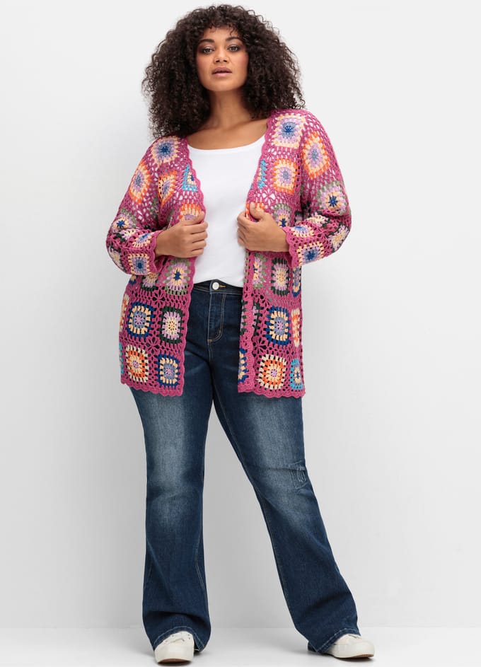 Lang gebreid vest