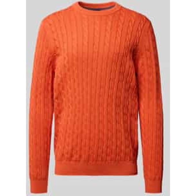 Gebreide pullover met ribboorden
