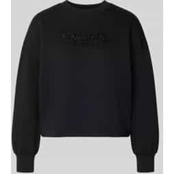 Sweatshirt met logoprint en ronde hals