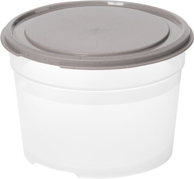 smartstore vershouddoos, rond, 0,6 L, grijs / transparant