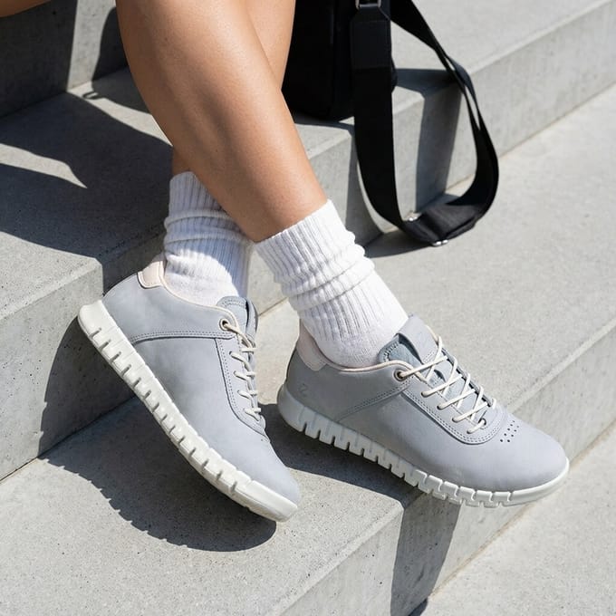 Ecco Ecco Gruuv Lite Sneakers blauw Nubuck