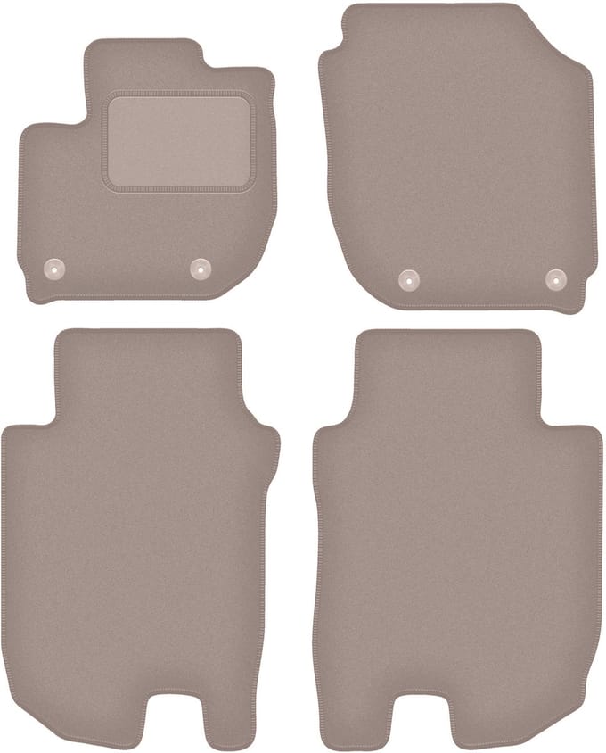 Beige velours vloermatten voor: Honda HR-V III crossover (2018-)