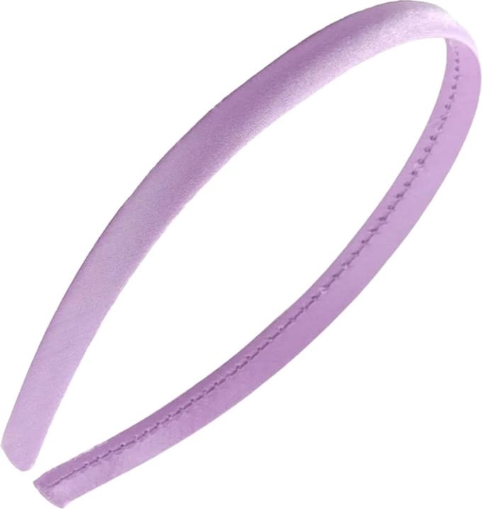 Fako Fashion - Diadeem - Satijn - 10mm - Lichtpaars