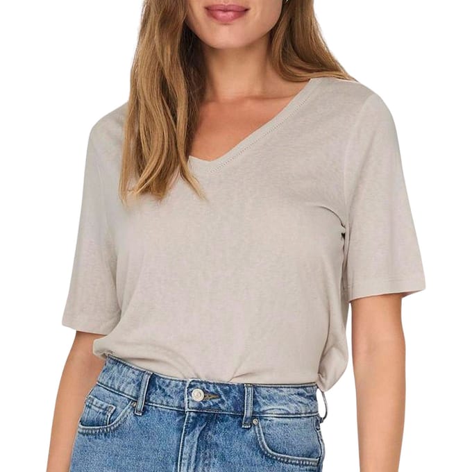 Only Elise T-shirt - Dames Geen mouw - Moonbeam