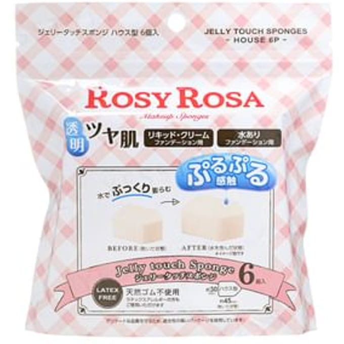 Chantilly - Rosy Rosa Jelly Touch Sponge 6 pcs