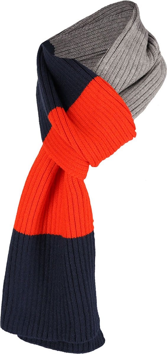 Jongens Sjaal Oranje-Grijs