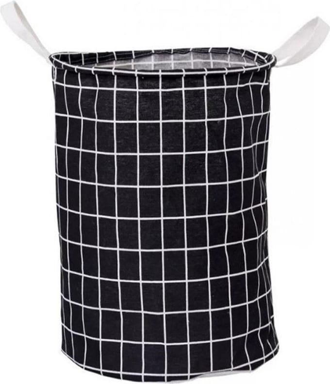 Clever Storage Stoffen wasmand met handgrepen - Zwart