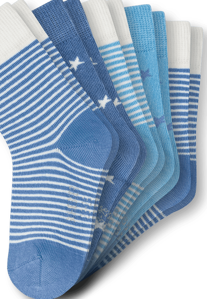 Jongenssokken, set van 5, sterren, meerkleurig - Legwear Kids 27/30
