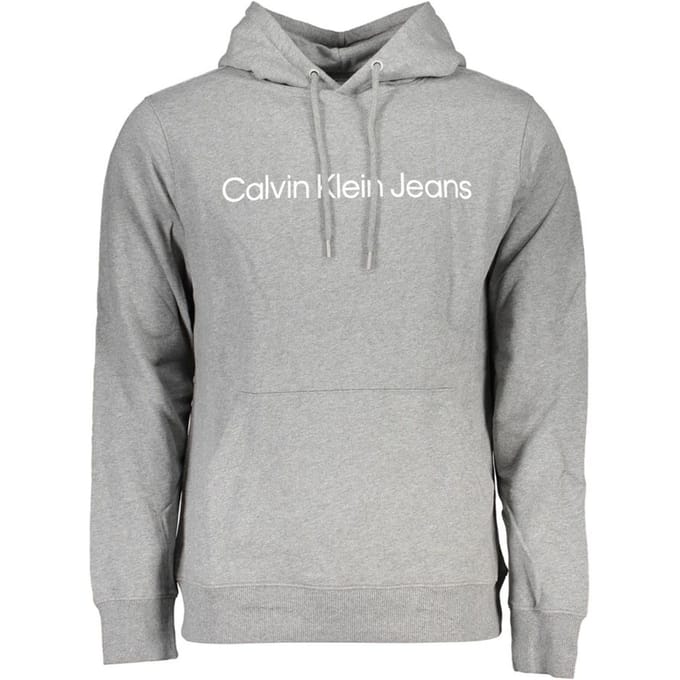 Calvin Klein Grigio Katoenen Heren Sweatshirt