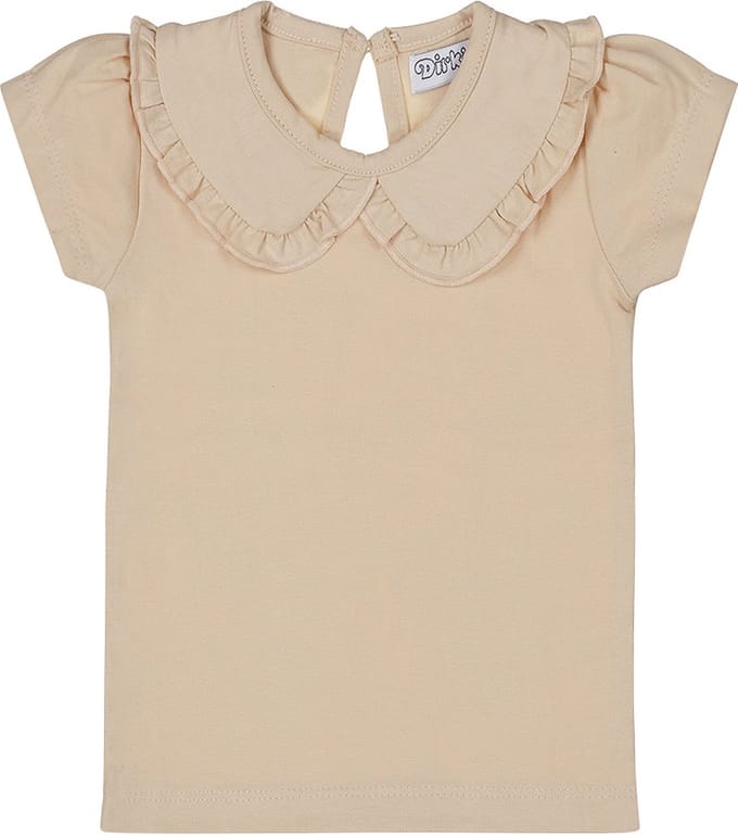 Dirkje T-Shirt Kraagje - Maat 56 - Beige