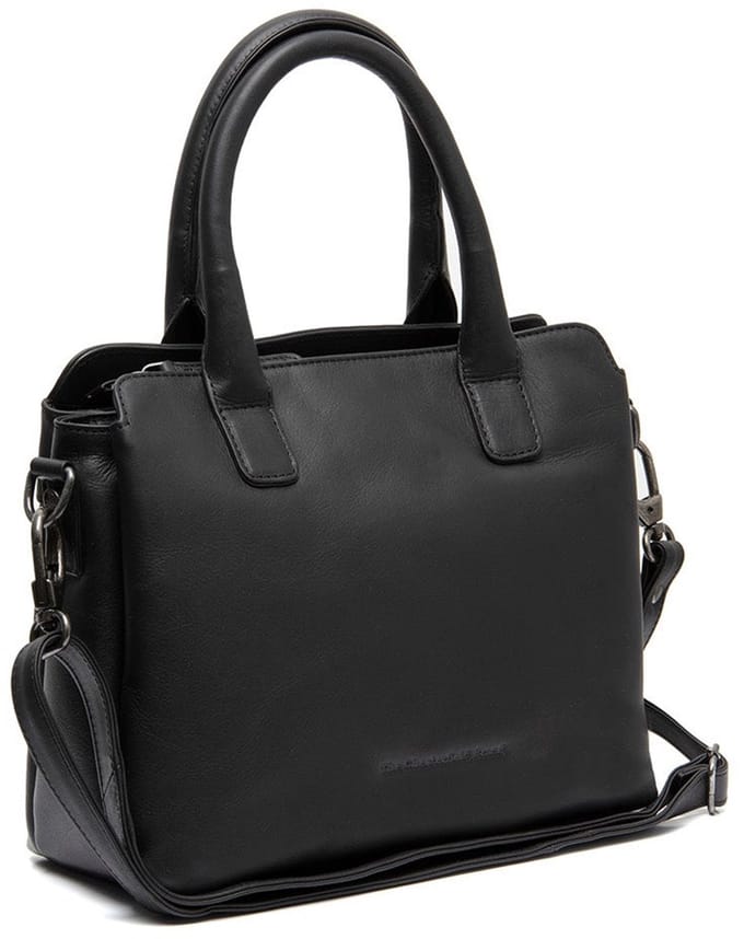 Chesterfield Hermosa Waxed Pull Up Schoudertas - Zwart