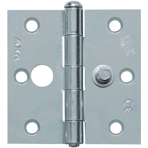 AXA Ongelagerd Veiligheidsscharnier met Rechte Hoeken - 76 x 76 mm