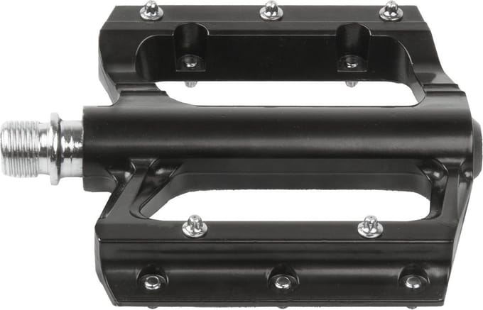 M-Wave Flat pedalen - ATB/BMX - Aluminium - Brede grip - Zwart