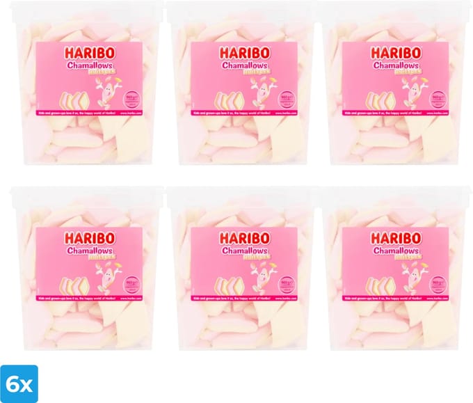 Haribo Chamallows Ruitspek (6x 120 stuks)