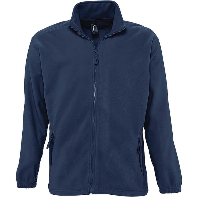 SOLS Heren North Full Zip Outdoor Fleece Jacket (Marine)