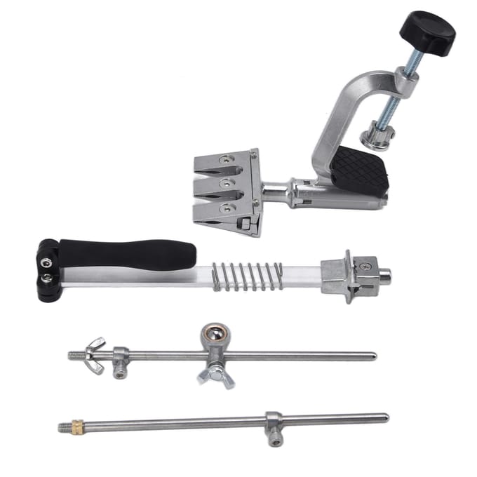 Rehoo Pro affûteur de couteaux robuste pierre à aiguiser professionnelle outils de cuisine à Angle constant RH 006 gray