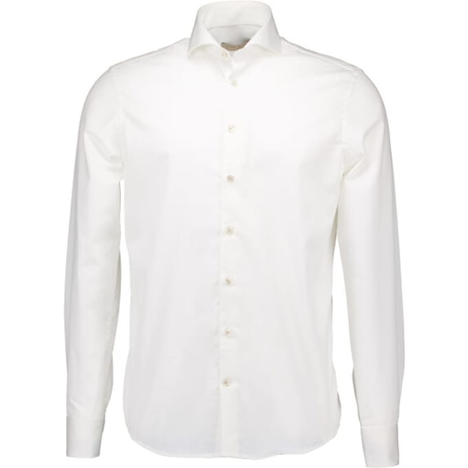 John Miller  Lange Mouw Overhemden Creme 5141360-920-620-920