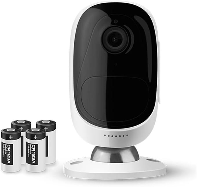 Beveiligingscamera Binnen Buiten - Wifi Camera - Huis Beveiliging - 1080p Resolutie - Compact Model - Wit