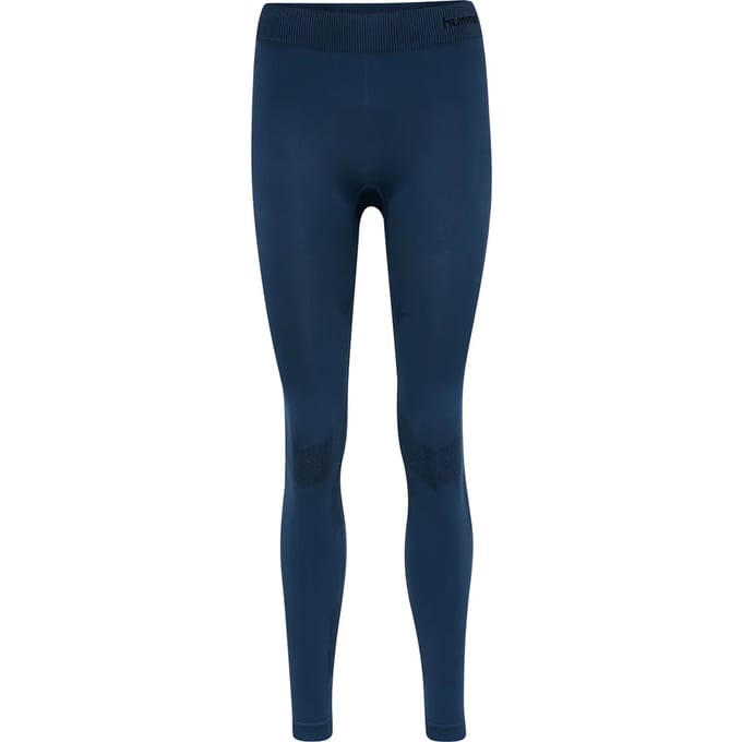 Hummel First SS Training Tight Dames - thermobroek - blauw - Vrouwen