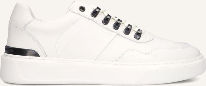 STEFANO LAURAN Star 003 Sneakers - Leer - Heren - Wit - Maat 41