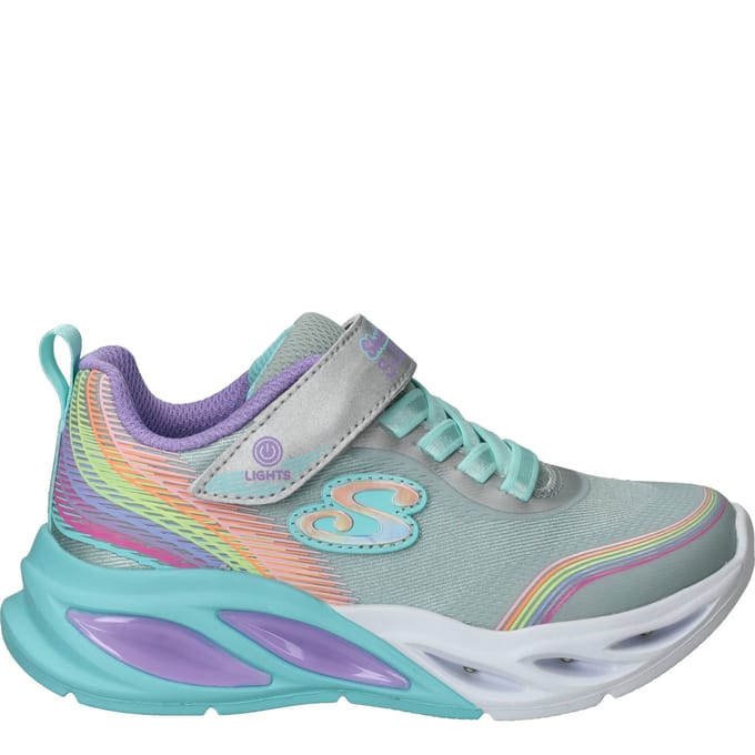 Skechers Cosmic Glow Rainbow Beam Sneakers - Meisjes - Blauw
