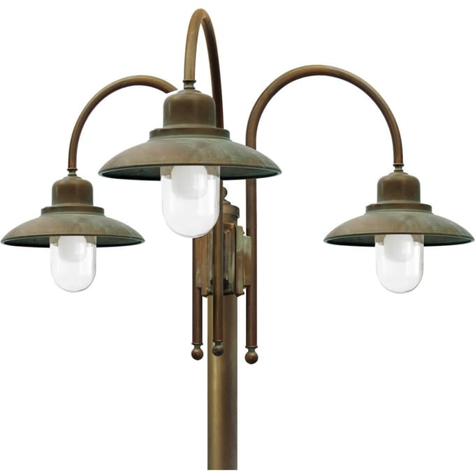 Moretti Luce Lantaarnpaal 270cm 3-lamps