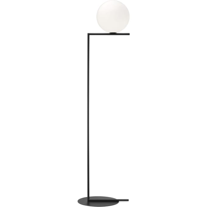Flos IC F vloerlamp - zwart - L