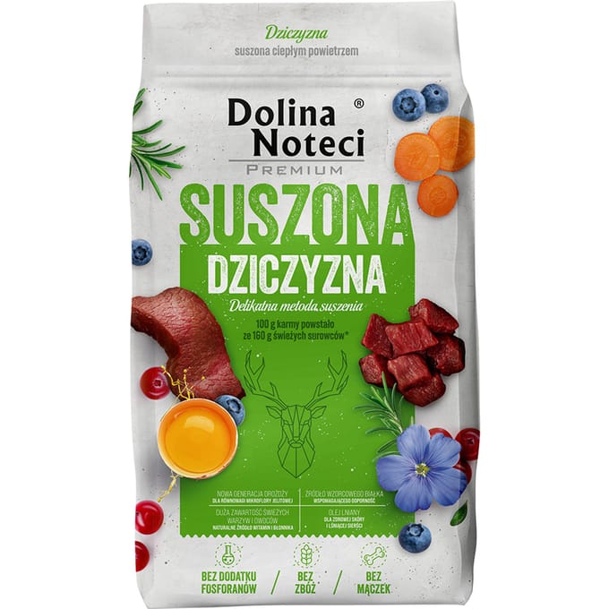 Dolina Noteci Premium Dried game - dried food for dogs - 9kg