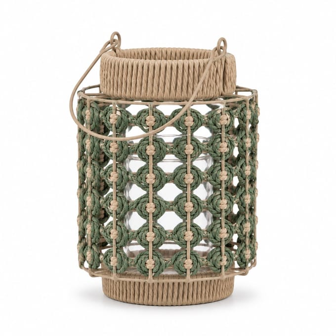 Rustik Lys - Lantaarn Sophie - 18x24cm - groen