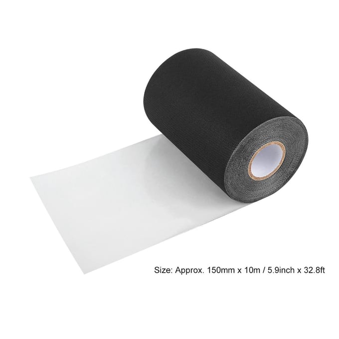 150mm*10m Kunstgras Naadband Gazonband Gras Tapijt Gras Zelfklevende Tape (Zwart) Black black