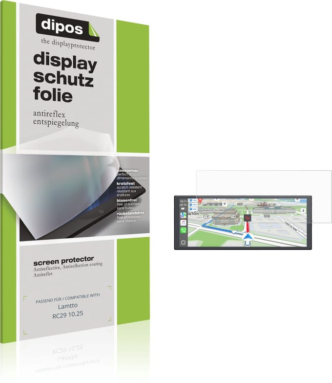 dipos – 2x Matte Beschermfolie geschikt voor Lamtto RC29 10.25 | Krasbestendige & antireflecterende Screenprotector Ultra-Thin