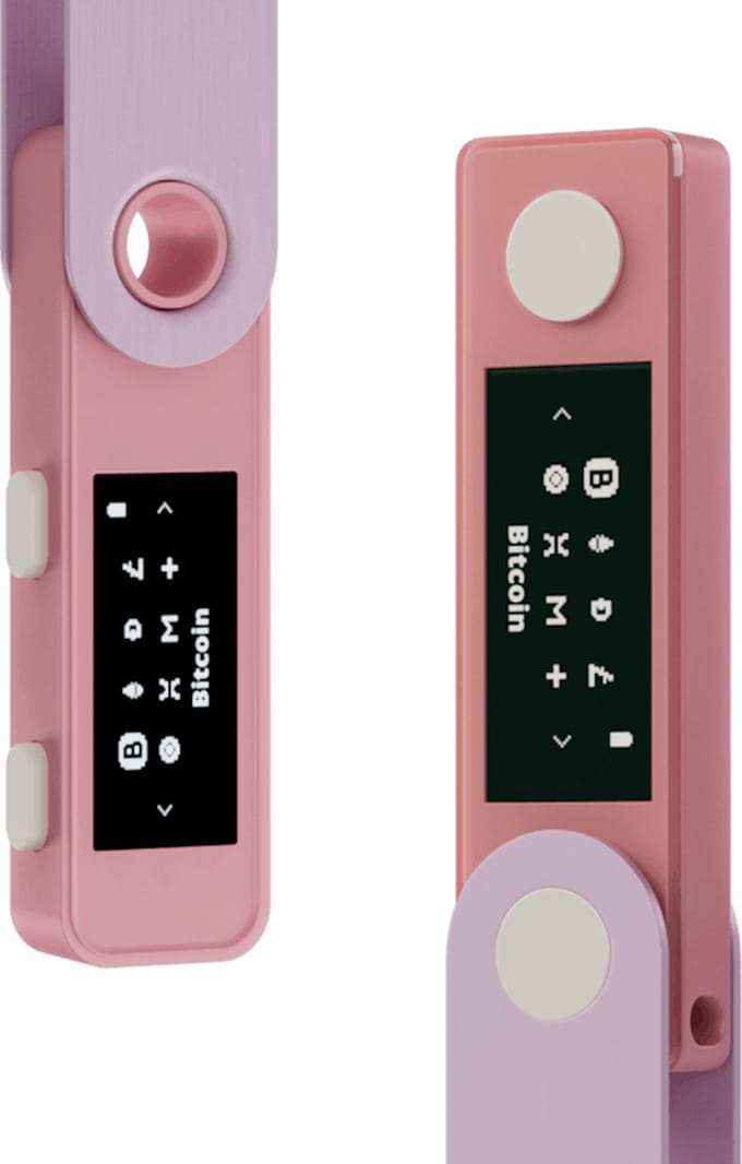 Ledger Nano X + Nano S Plus Pastel Pink - Backup Bundel