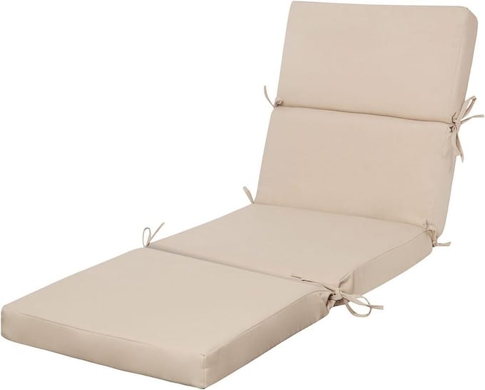 Luxe Chaise Lounge Kussen Buiten 188 cm Waterbestendig en Opvouwbaar