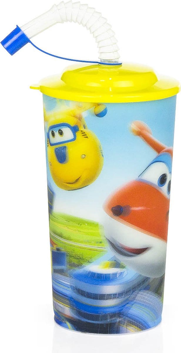 Super Wings plastic 3D fles