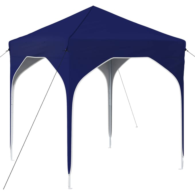 vidaXL - Pop-up - Feesttent - 194 - x - 194 - x - 245 - cm - Blauw