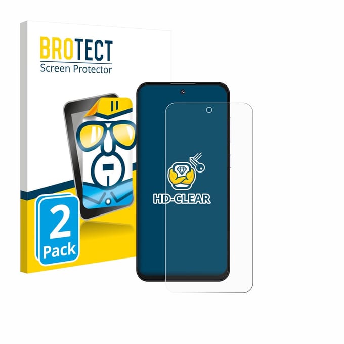 BROTECT - Screenprotector voor Oukitel C69 - Folie Beschermfolie transparant 2 Stuks