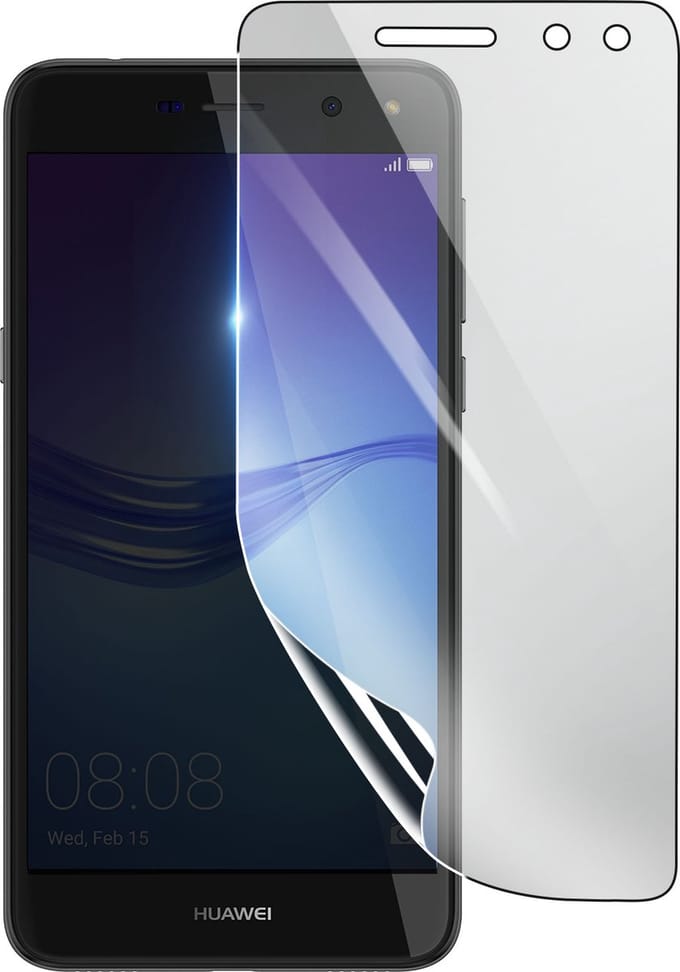 3mk, Geschikt voor Huawei Y6 2017, Schokbestendige Hydrogel Screenprotector, Transparant