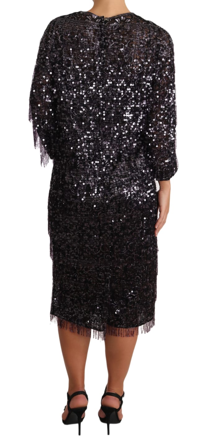 Pailletten Midi-jurk Relaxed Fit