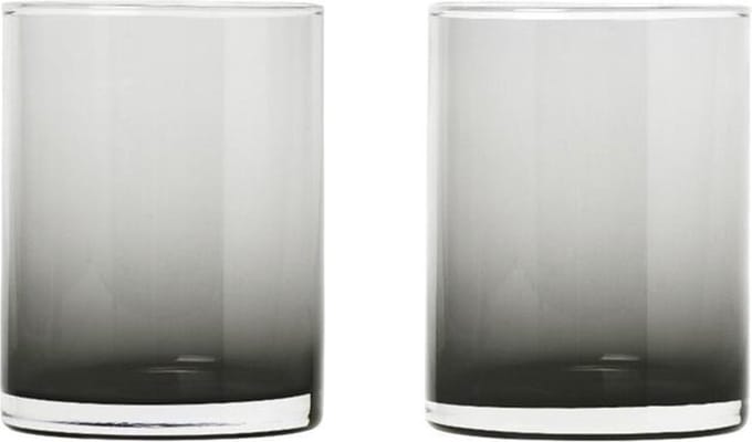 Blomus Mera set/2 glas recht 0.22L smoke