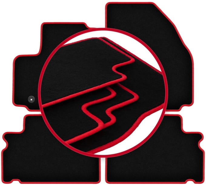 CARLUX-RED automatten voor: Ford S-MAX MK1 minivan (2006-2011)