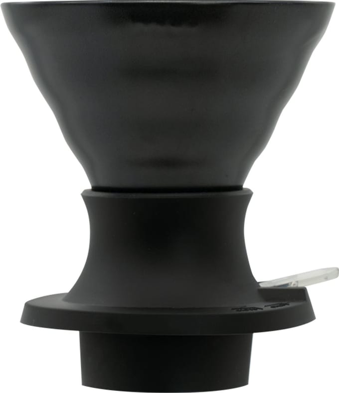 HARIO V60 Immersion Colour Dripper Switch - 02 Size - Immersie Koffiedripper - Keramiek - Zwart