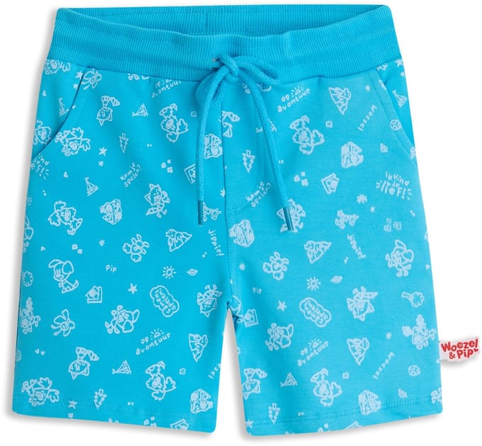 Woezel & Pip Korte Broek Jongens Short - Aquarius - Maat 74/80
