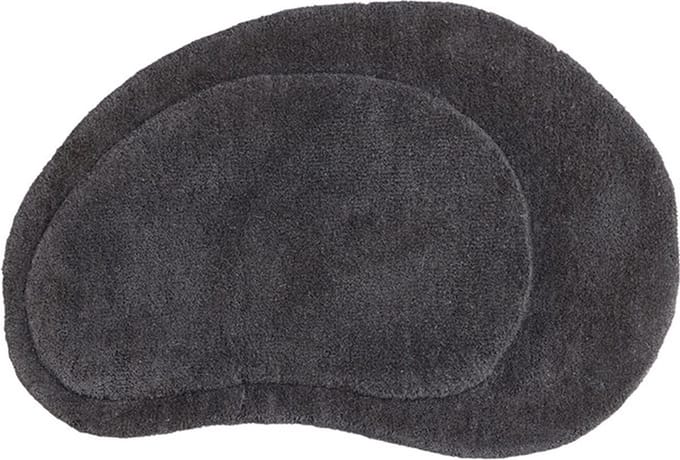 Sten badmat 75x50cm donkergrijs.