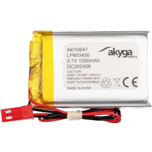 Akyga LP803450 Accupack Batterijgrootte: Speciaal LiPo 3.7 V 1500 mAh