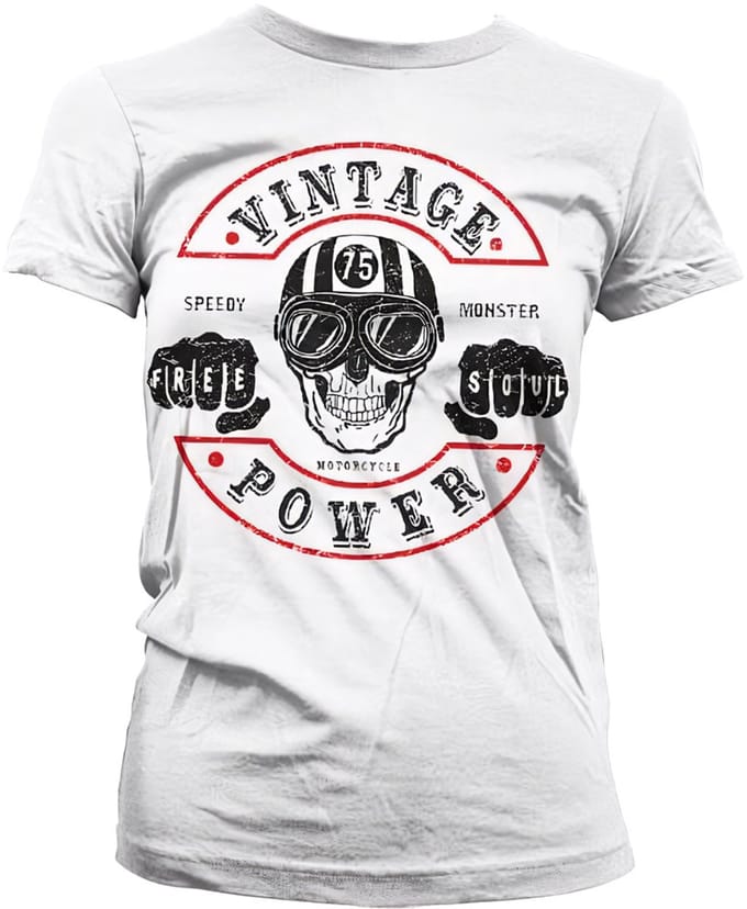 Hybris Vintage Power Girly T-shirt voor dames SH-5-15744-H52-6