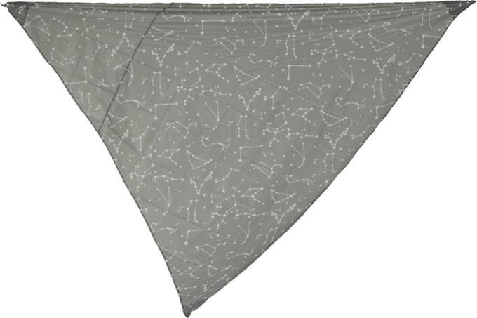 Schaduwdoek/zonnescherm driehoek grijs 3 x 3 x 3 meter - Zonnezeil zonwering