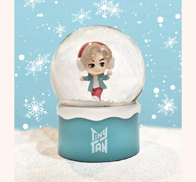 BTS (BangTan-jongens) TinyTAN Snow Globe, Officieel, Origineel, Authentiek, K-POP, idool white