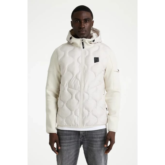 CHASIN’ Theos Hybrid Outerwear Silver Birch Größe: M | Winterjacken Outlet | Herren | Grau