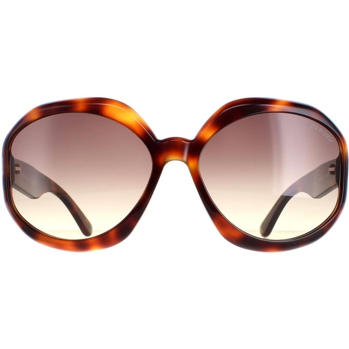 Tom Ford Georgia 02 FT1011 52B dark havana smoke gradient zonnebril
