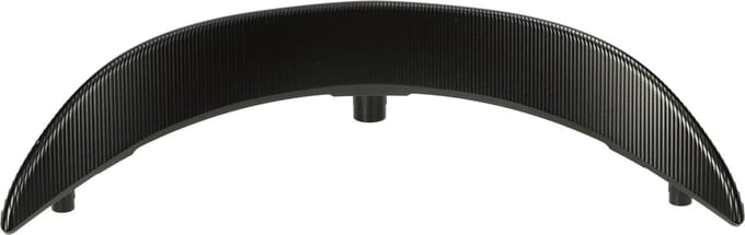 Koplampspoiler CNC aluminium voor Vespa Sprint zwart